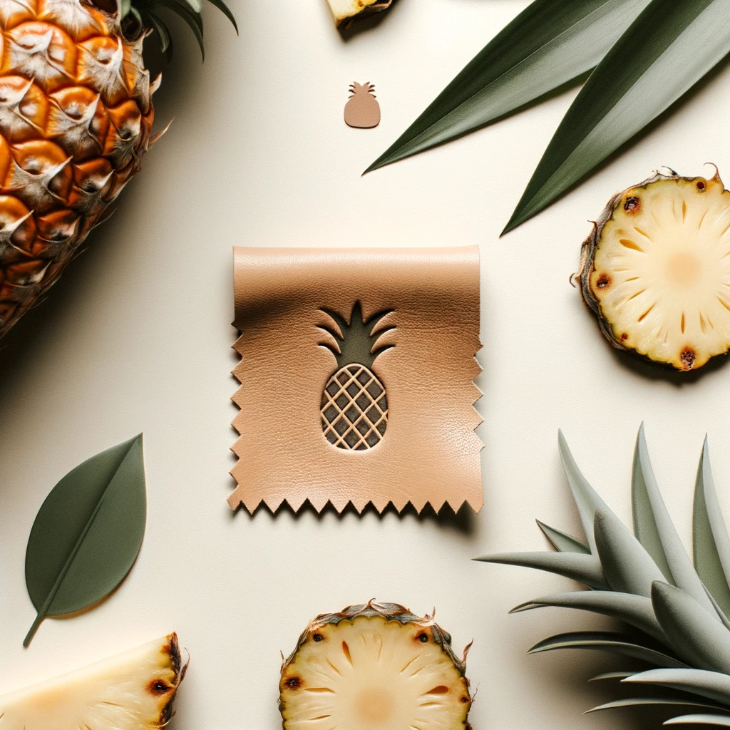 A sample of Piñatex Pineapple Leather