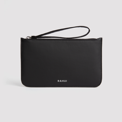 Rahui Black Pinatex Sakura Mini Clutch Front