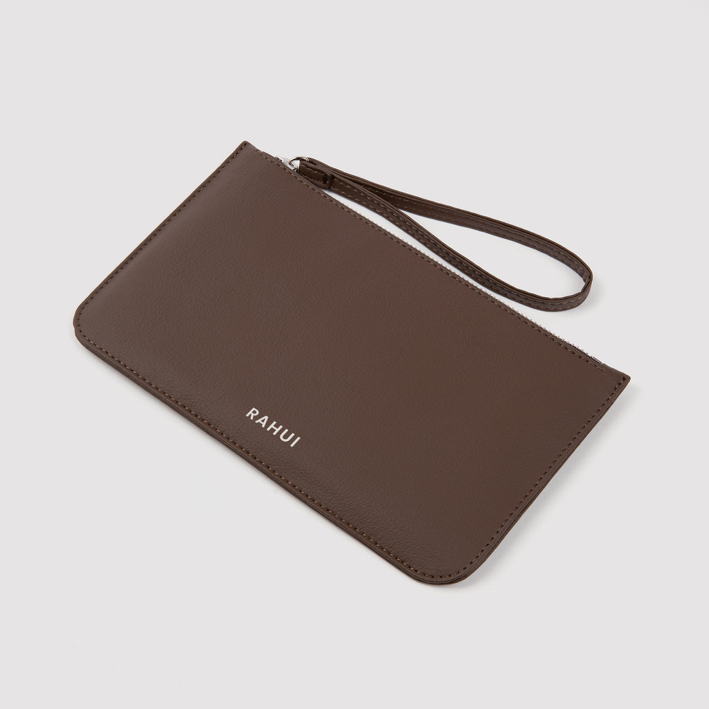 Rahui Brown Pinatex Sakura Mini Clutch Angle View