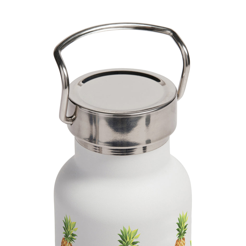 Pineapple lining print water bottle lid