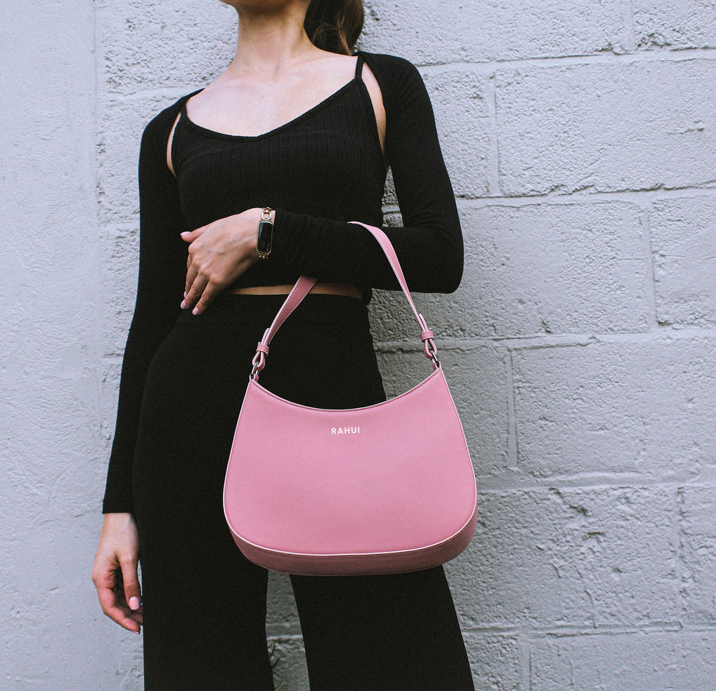 Rahui London Pink Apple Leather Vegan Mini Handbag