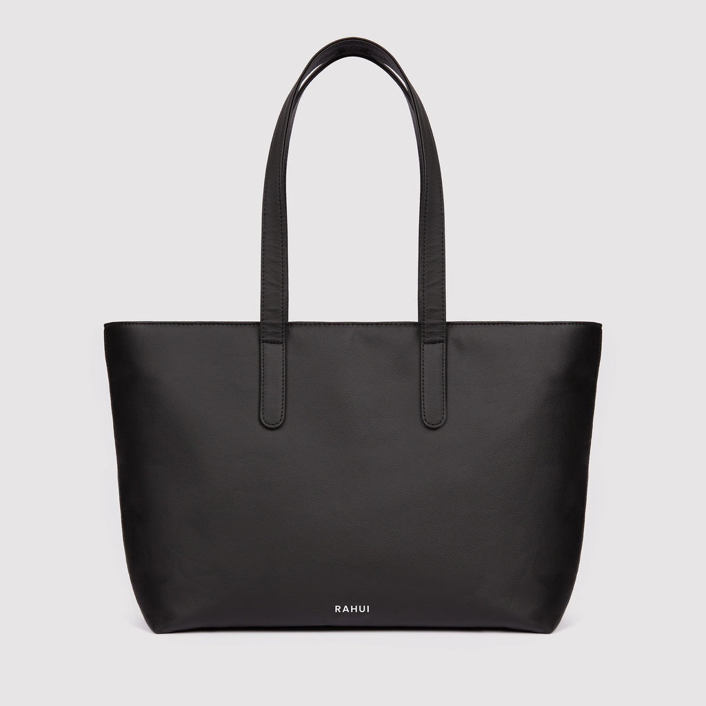 Rahui Black Apple Leather Sequoia Zip Tote