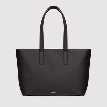 Rahui Black Apple Leather Sequoia Zip Tote