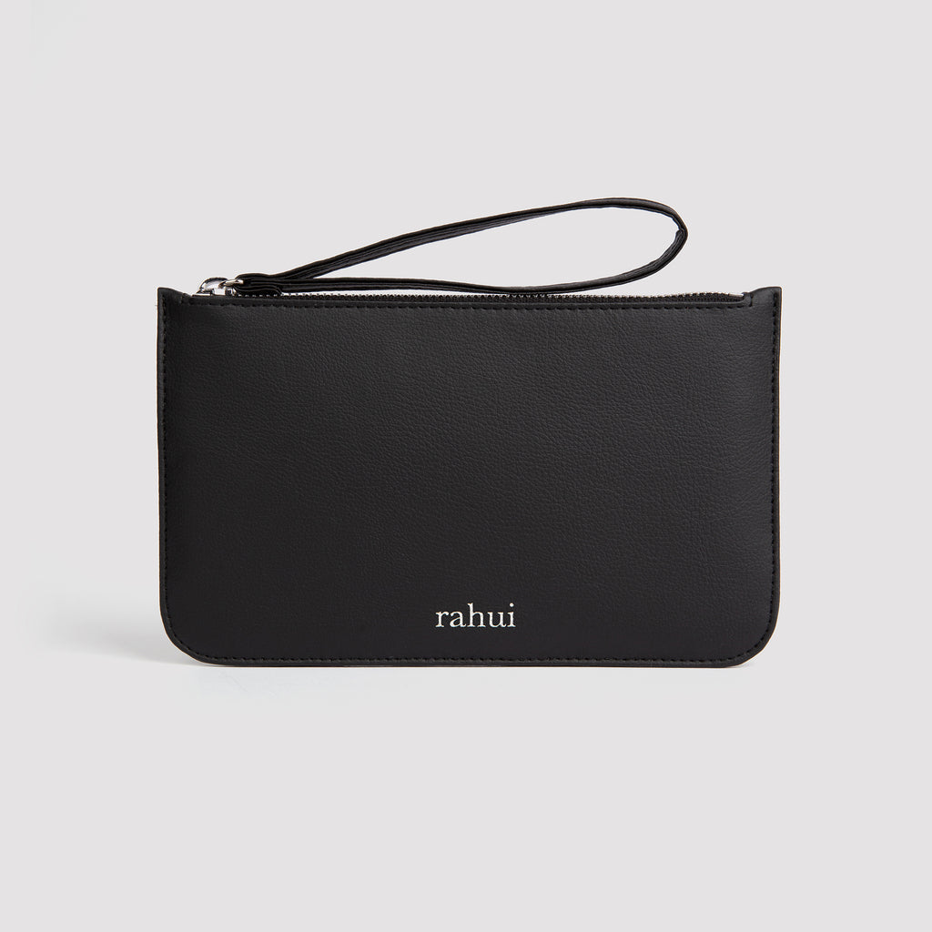 Rahui Black Pinatex Sakura Mini Clutch Front