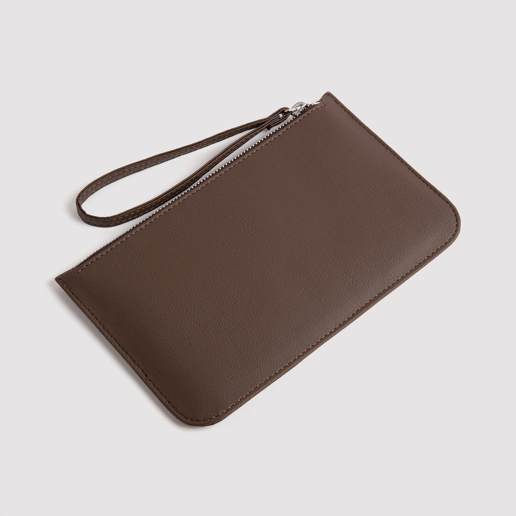 Rahui Brown Pinatex Sakura Mini Clutch Reverse