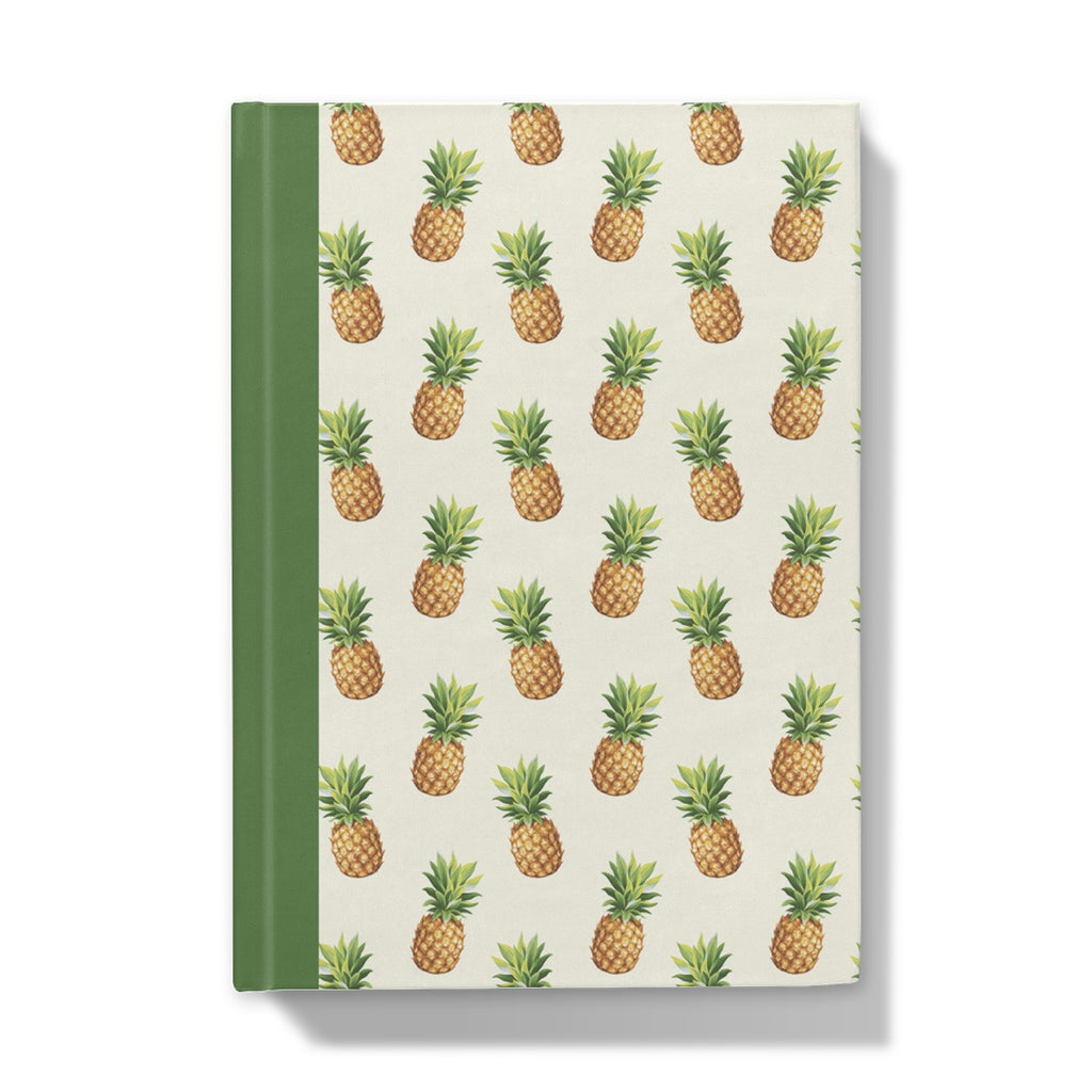 Pineapple lining print notebook front